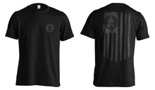 Load image into Gallery viewer, KUTF Flag T-Shirt ( Black shirt grey flag)
