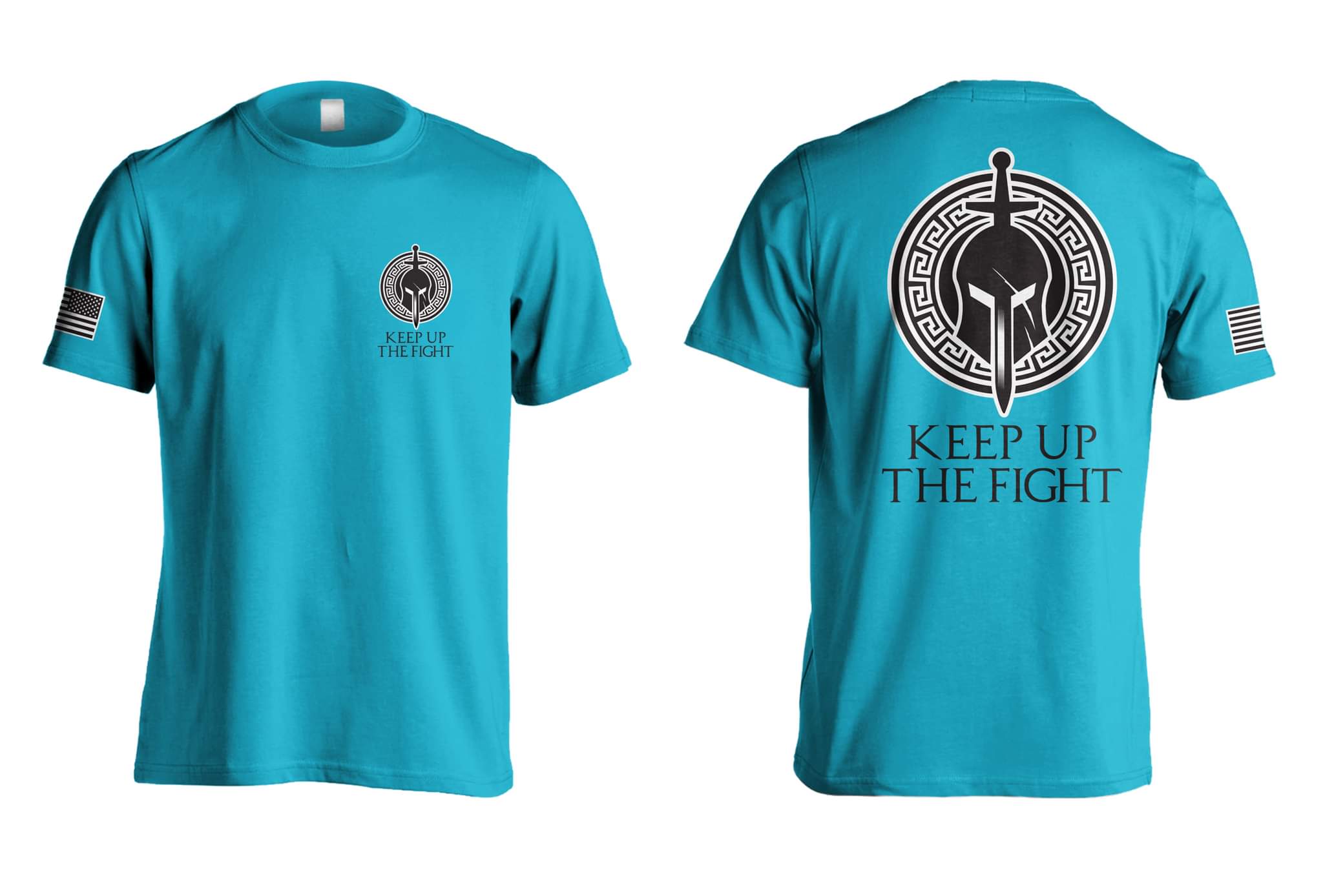 KUTF Shirt Turquoise – Keep up the Fight Apparel