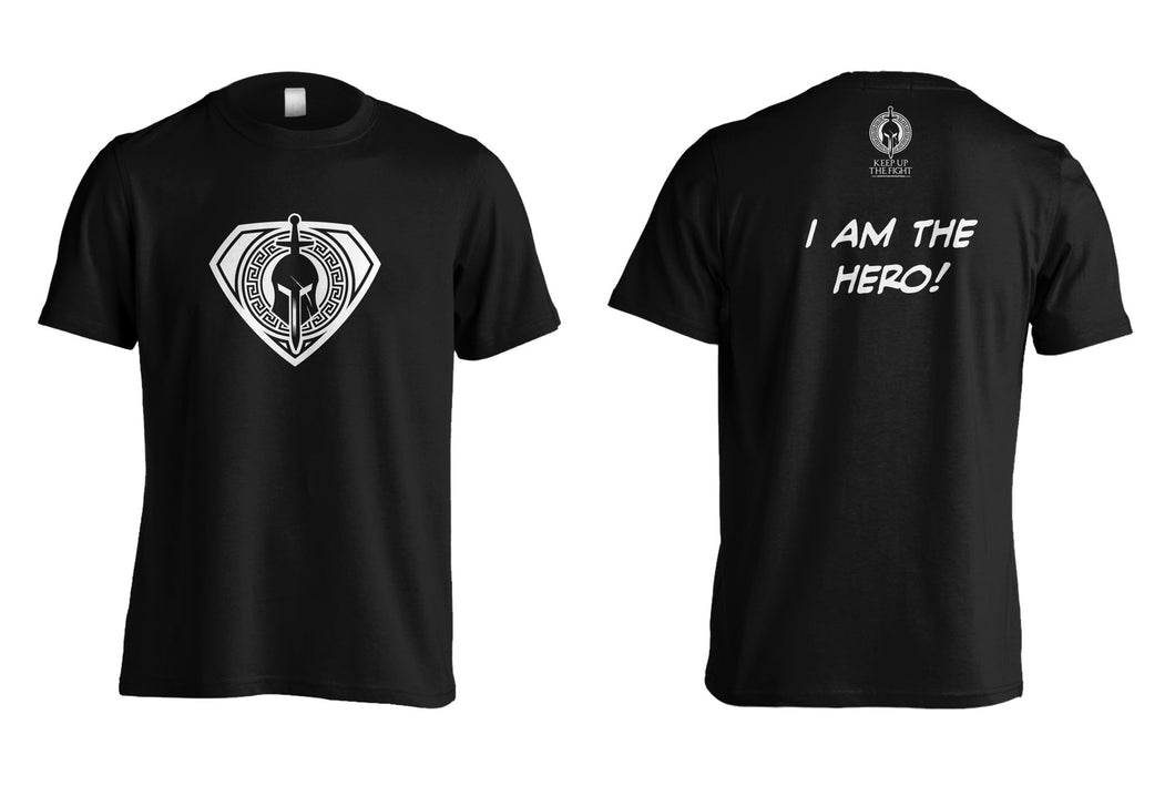 Super Warrior (Black T-Shirt) I am the Hero!